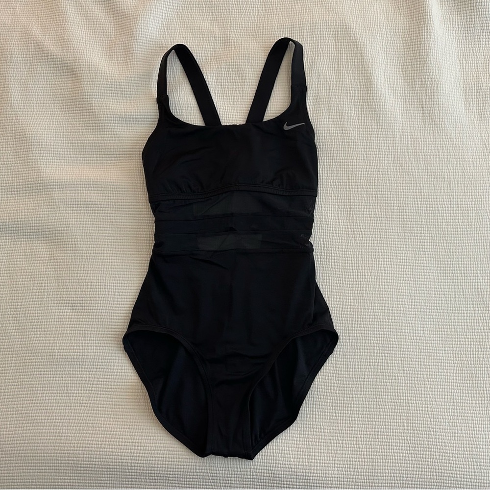 Nike Women's Elegant Black One-Piece Swimsuit
